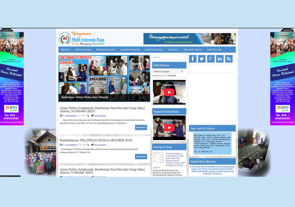 Platform Blogger Untuk Website Lembaga Sosial