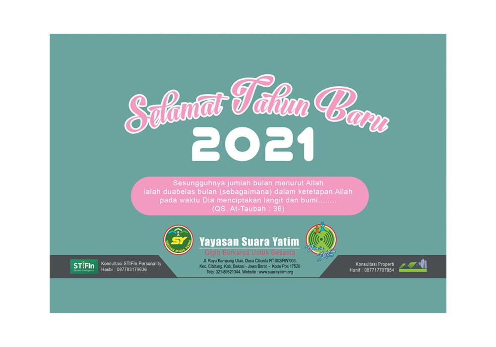 contoh cover kalender 2021 inspirasi desain