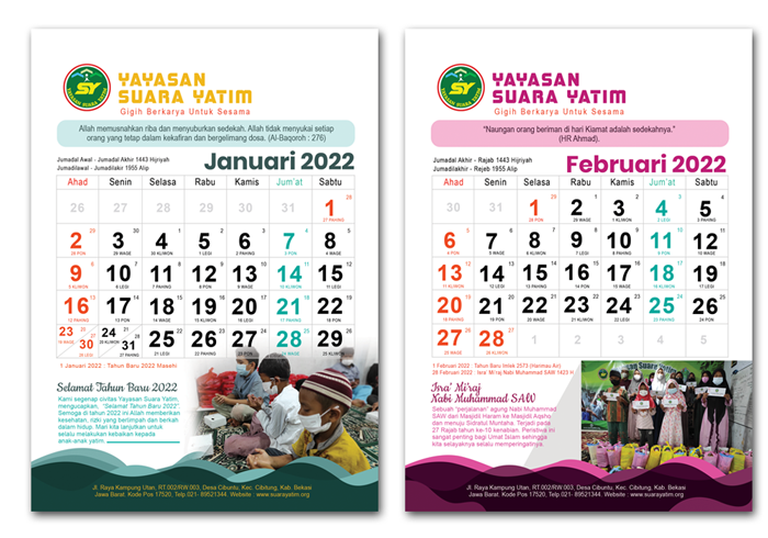 Desain kalender meja sumber inspirasi