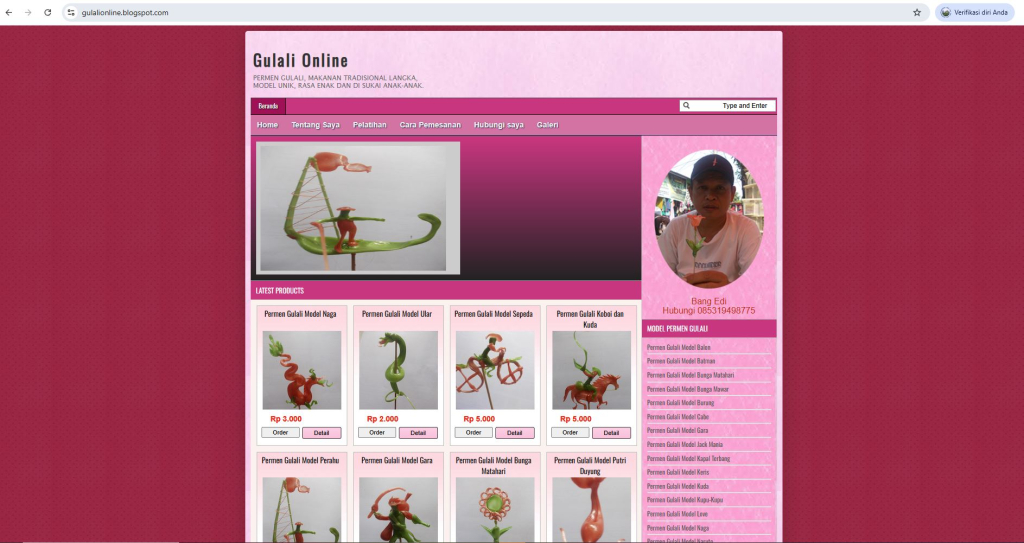 Gulali Online – Toko Onilne Blogger