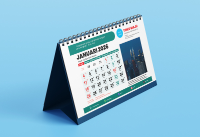 Template photoshop kalender meja 2026