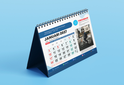 Template KAlender Meja 2027 Format PSD